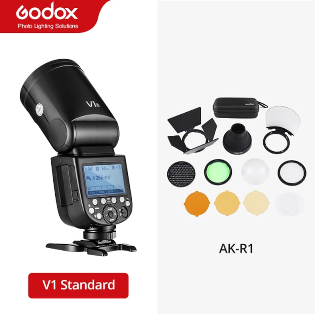 Godox V1 Flash V1C V1N V1S V1F V1O V1P TTL 1/8000s HSS lithium battery Speedlite Flash for Canon Nikon Sony Fuji Olympus Pentax