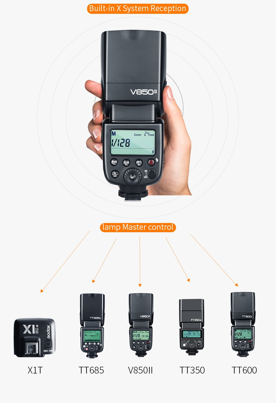 2PCS Godox V850II Flash
