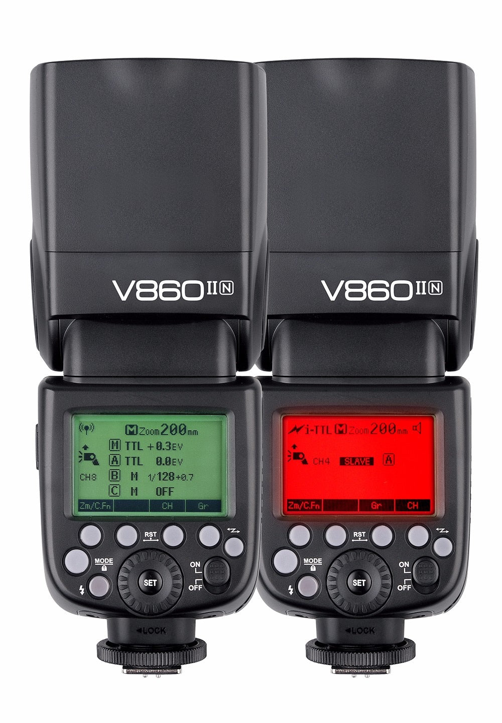 Godox V860II-C/N/S/F/O GN60 2.4G TTL HSS 1/8000 Without VB18 Battery Camera Speedlite Flash for Canon Nikon Sony Fuji Olympus