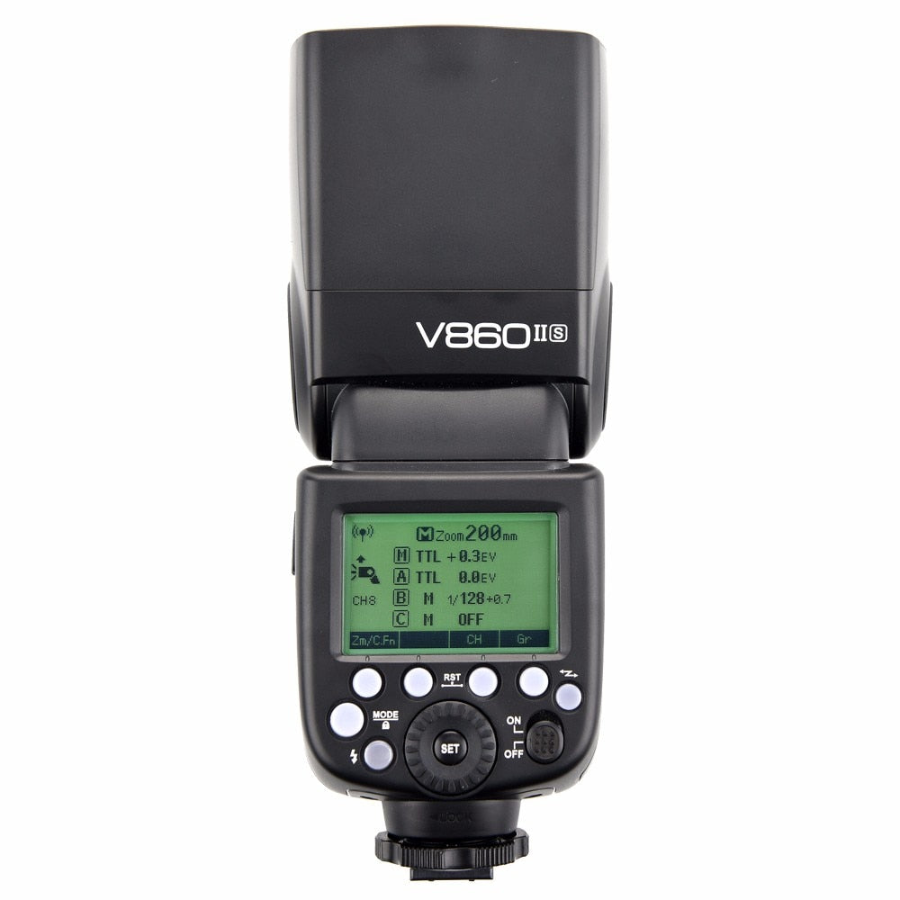 Godox V860II-C/N/S/F/O GN60 2.4G TTL HSS 1/8000 Without VB18 Battery Camera Speedlite Flash for Canon Nikon Sony Fuji Olympus