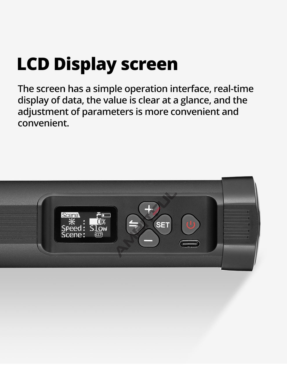 AMBITFUL A2 RGB 2500-8500K RGB LED Video Stick Tube Light, CRI 95+ TLCI 97 +,Built-in APP Lithium Battery Magnetic Function