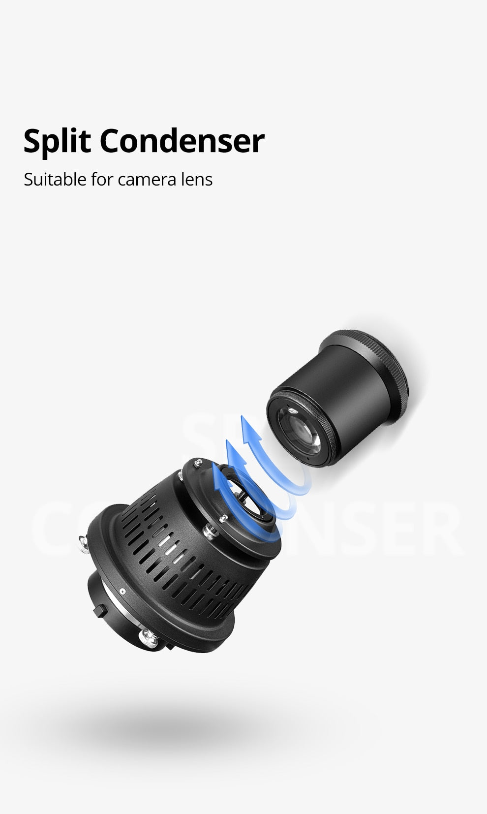 AMBITFUL AL-16 PRO Bowens Mount Split Focalize Conical Snoot Optical Condenser Art Special Effects Shaped Beam Light Cylinder