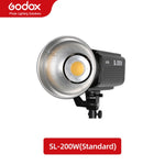 Godox SL-200W SL200W 5600K White Version LCD Panel Continuous LED Video Light + 70x100cm softbox + 2.8m Light Stand + Barn Door
