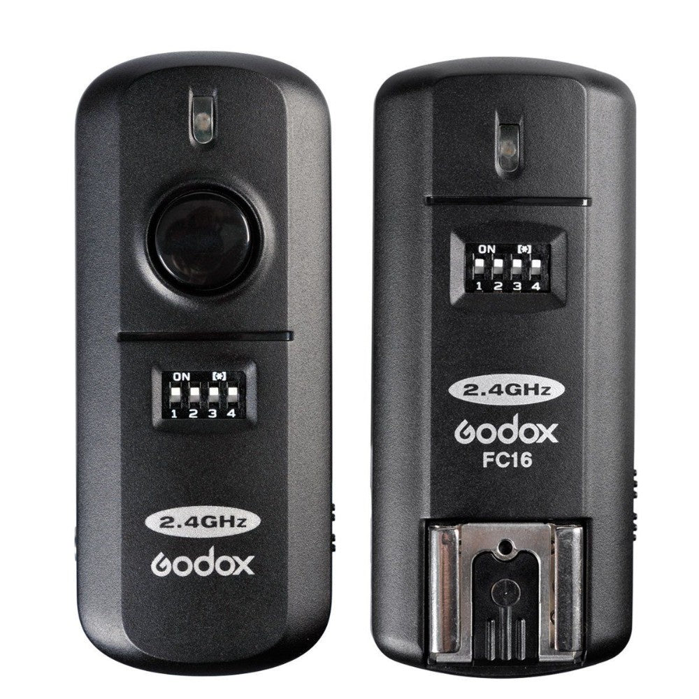 Godox FC-16 2.4GHz 16 Channels Wireless Remote Flash Studio Trigger & Receiver Shutter for Canon Nikon Camera