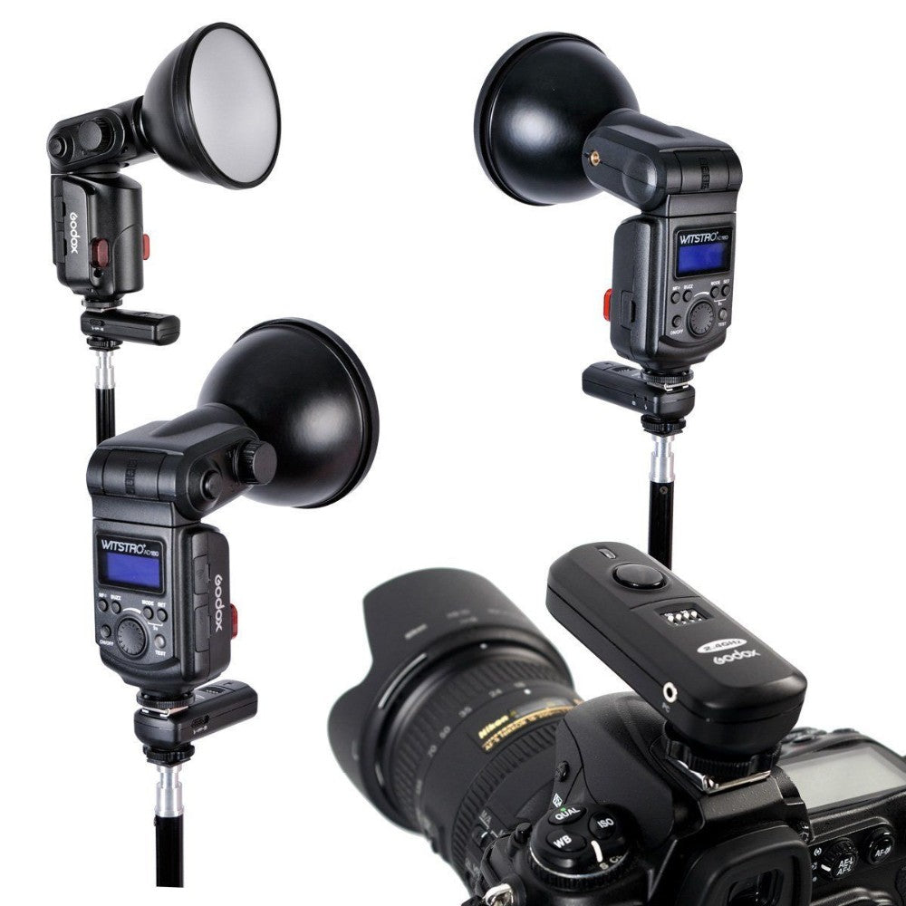 Godox FC-16 2.4GHz 16 Channels Wireless Remote Flash Studio Trigger & Receiver Shutter for Canon Nikon Camera