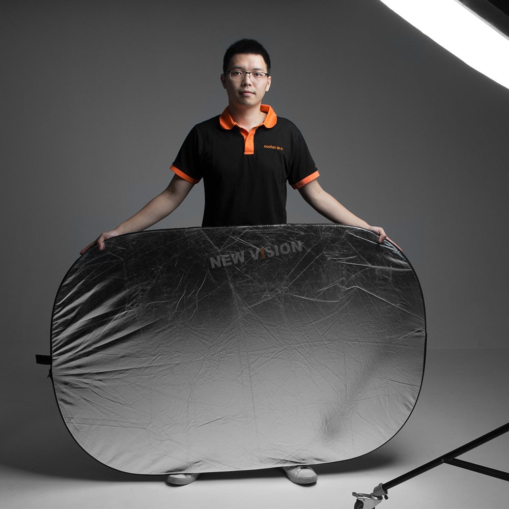 Godox 2 in 1 100x150cm Portable Oval Multi-Disc Reflector,Collapsible Photography Studio Photo Camera Lighting Diffuser Reflecto
