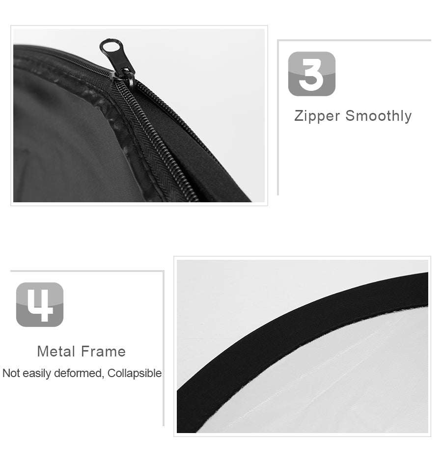 Godox 2 in 1 100x150cm Portable Oval Multi-Disc Reflector,Collapsible Photography Studio Photo Camera Lighting Diffuser Reflecto