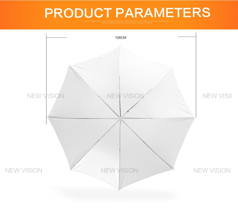 2PCS Godox 43'' 108cm White Soft Umbrella