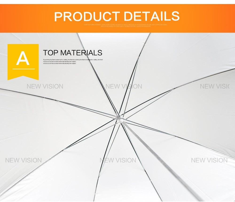 2PCS Godox 43'' 108cm White Soft Umbrella