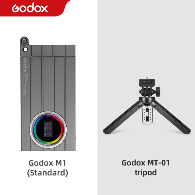 Godox M1 2500k-8500k Full Color RGB LED Light Pocket Aluminum Alloy LED Video Creative Light Multiple Special Effects Function