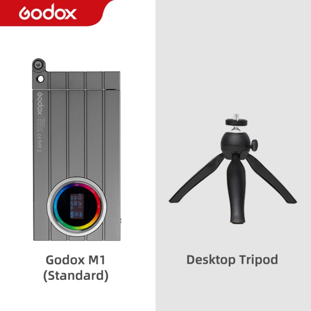 Godox M1 2500k-8500k Full Color RGB LED Light Pocket Aluminum Alloy LED Video Creative Light Multiple Special Effects Function