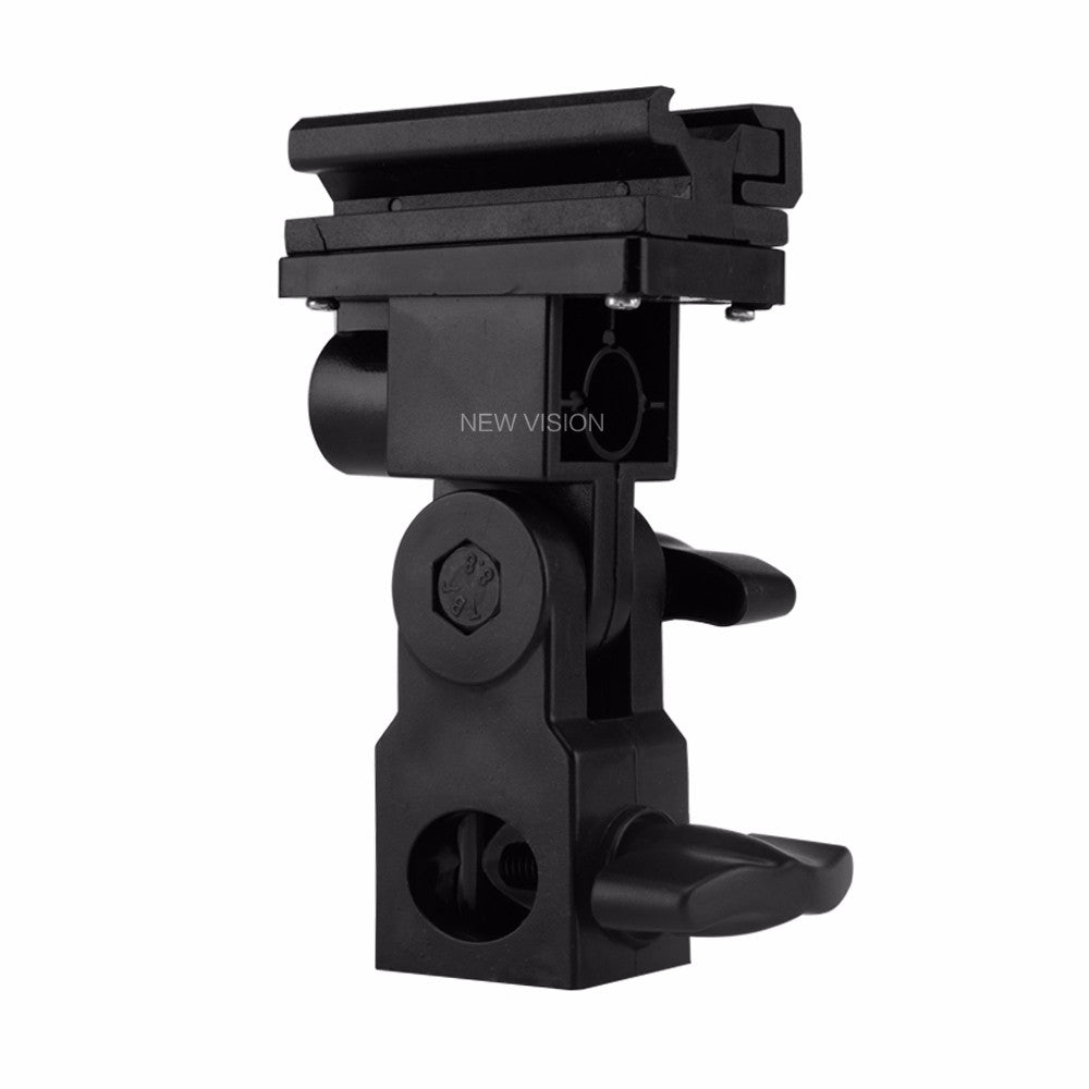 B Type Flash Hot Shoe Adapter Trigger Umbrella Holder Swivel Light Stand Bracket