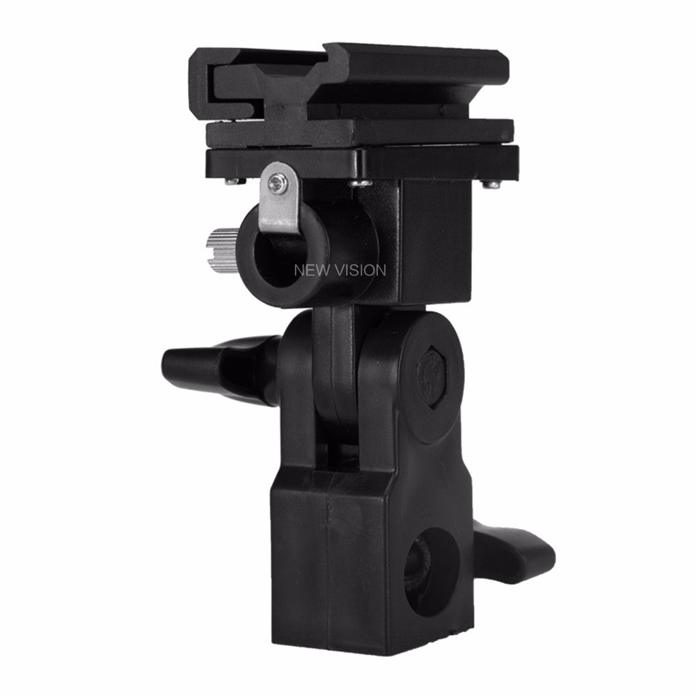 B Type Flash Hot Shoe Adapter Trigger Umbrella Holder Swivel Light Stand Bracket