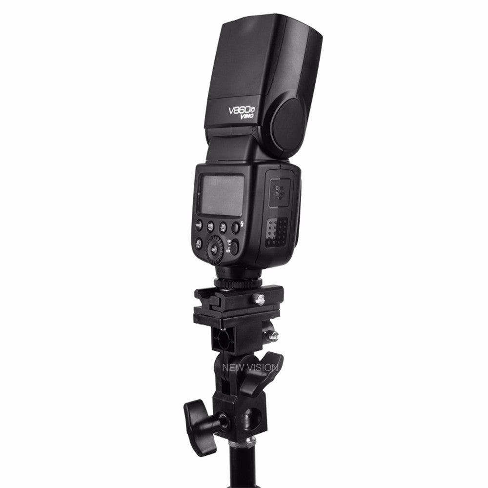 B Type Flash Hot Shoe Adapter Trigger Umbrella Holder Swivel Light Stand Bracket