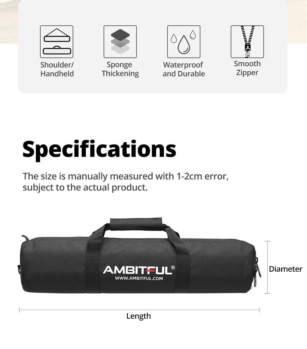 50cm - 125cm Tripod Carrying Bag