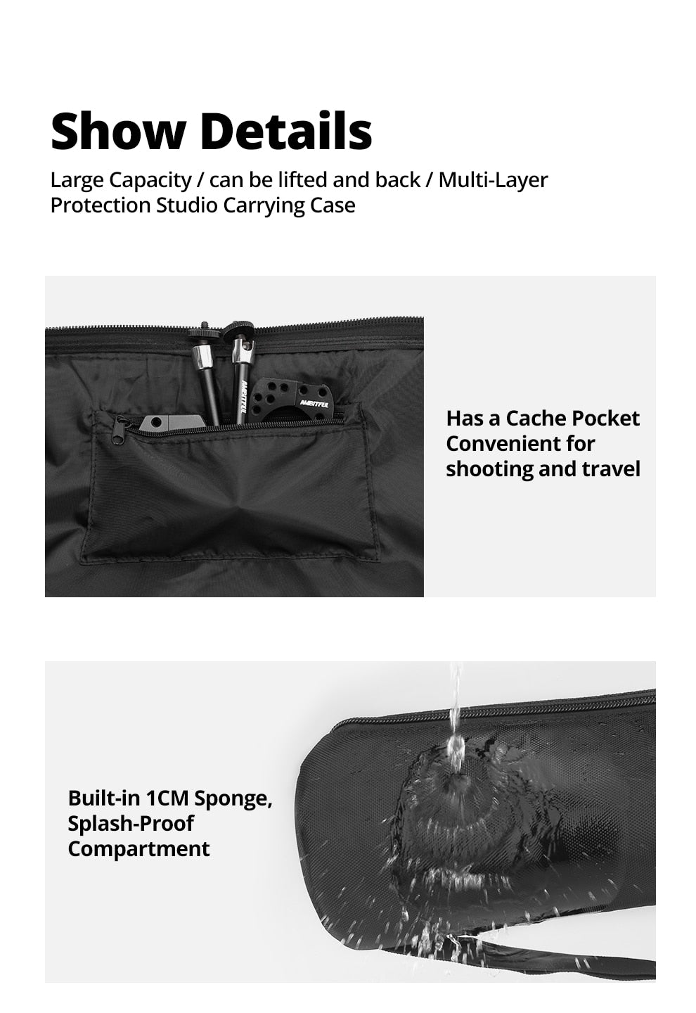 50cm - 125cm Tripod Carrying Bag