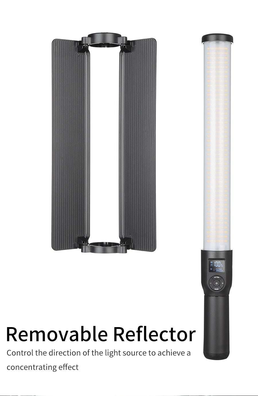 Godox LC500 3300K-5600K Adjustable Handle LED Light Stick Built-in lithiunm Battery+Remote control+AC Power Charger