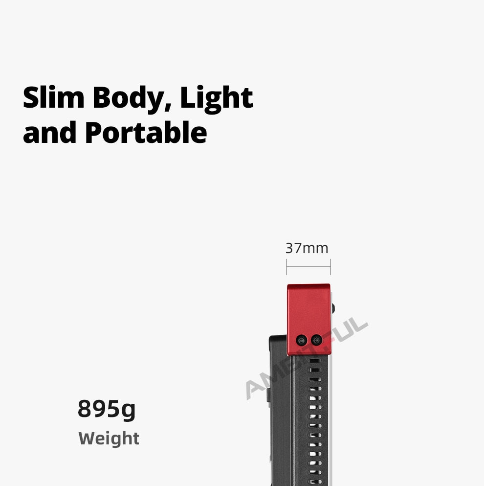 AMBITFUL LEDP60C Ultra-thin 60W 3200-5600k LED Lamp Video Light Panel Lamp for Video Beauty Tiktok Youtube Live