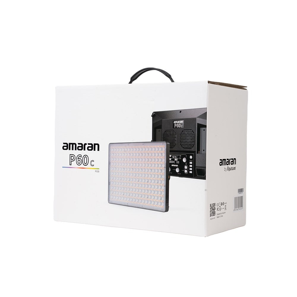 Aputure Amaran P60c RGBWW Full-color P60x Bi-color LED Panel Photography Light 2500K-7500K Suitable Sidus Link App