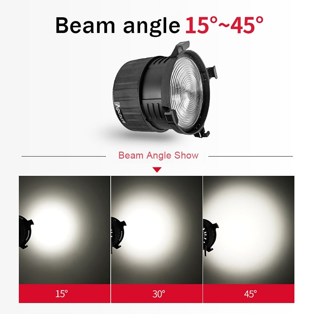 Aputure F10 Fresnel For LS 600d Pro Fresnel Zoom Lens Photography Fill Light Spotlight for Youtube Live Photography Studio