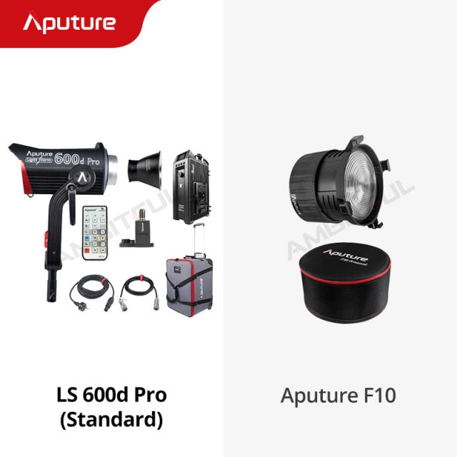 Aputure LS 600d Pro Light Storm V-Mount 600W 600 PRO + DOME II + F10 Kit Professional Video Lamp Photo Daylight LED Light