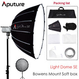 Aputure Light Dome SE Lightweight Portable Softbox Flash Diffuser for Amaran 100D/X 200D/X 300DII 120DII Bowens Mount LED Light