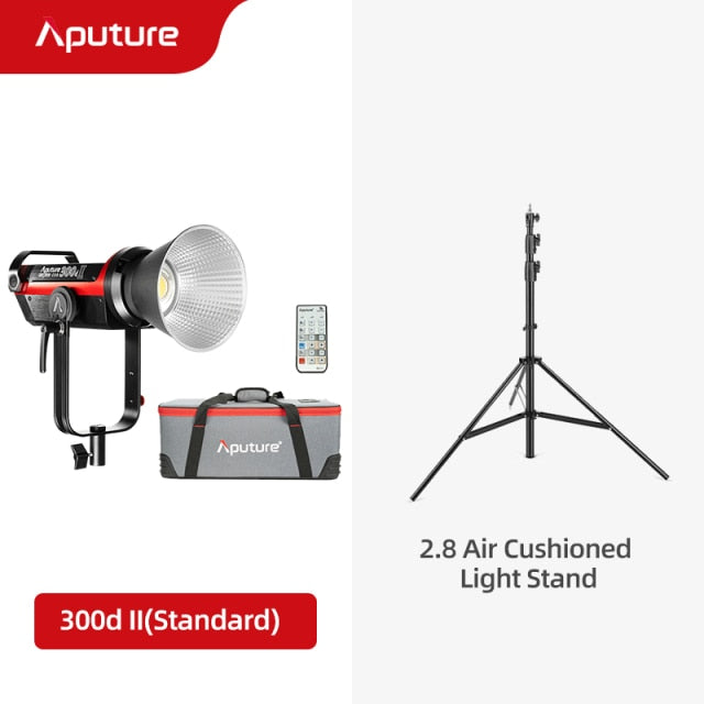 Aputure LS C300d 2 300d II LED Video Light COB Light 5500K Daylight Bowens Outdoor Studio Light Photography Lighting for Youtube