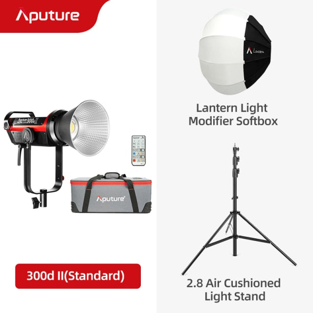 Aputure LS C300d 2 300d II LED Video Light COB Light 5500K Daylight Bowens Outdoor Studio Light Photography Lighting for Youtube