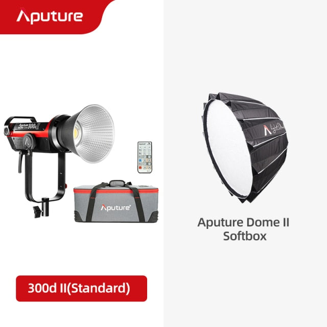 Aputure LS C300d 2 300d II LED Video Light COB Light 5500K Daylight Bowens Outdoor Studio Light Photography Lighting for Youtube