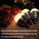 Aputure Accent B7c 7W LED Smart Light Bulb RGBWW CRI 95+ TLCI 96+ 2000k-10000K Adjustable 0-100% Stepless APP Control/Battery