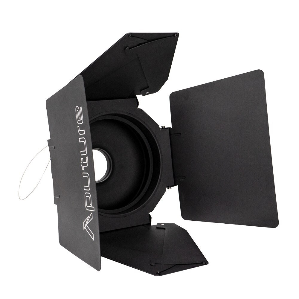 Aputure F10 Barndoors for F10 Fresnel LS 600D 600X Pro 300X 300D 120D Bowens Mount LED Lights 8-Leaf Design & Negative Reflector