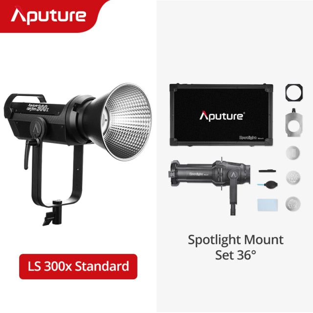 Aputure LS 300X Bi-Color 2700K-6500K tunable White Point Bowens mount V-mount plante compatible with Sidus Link App