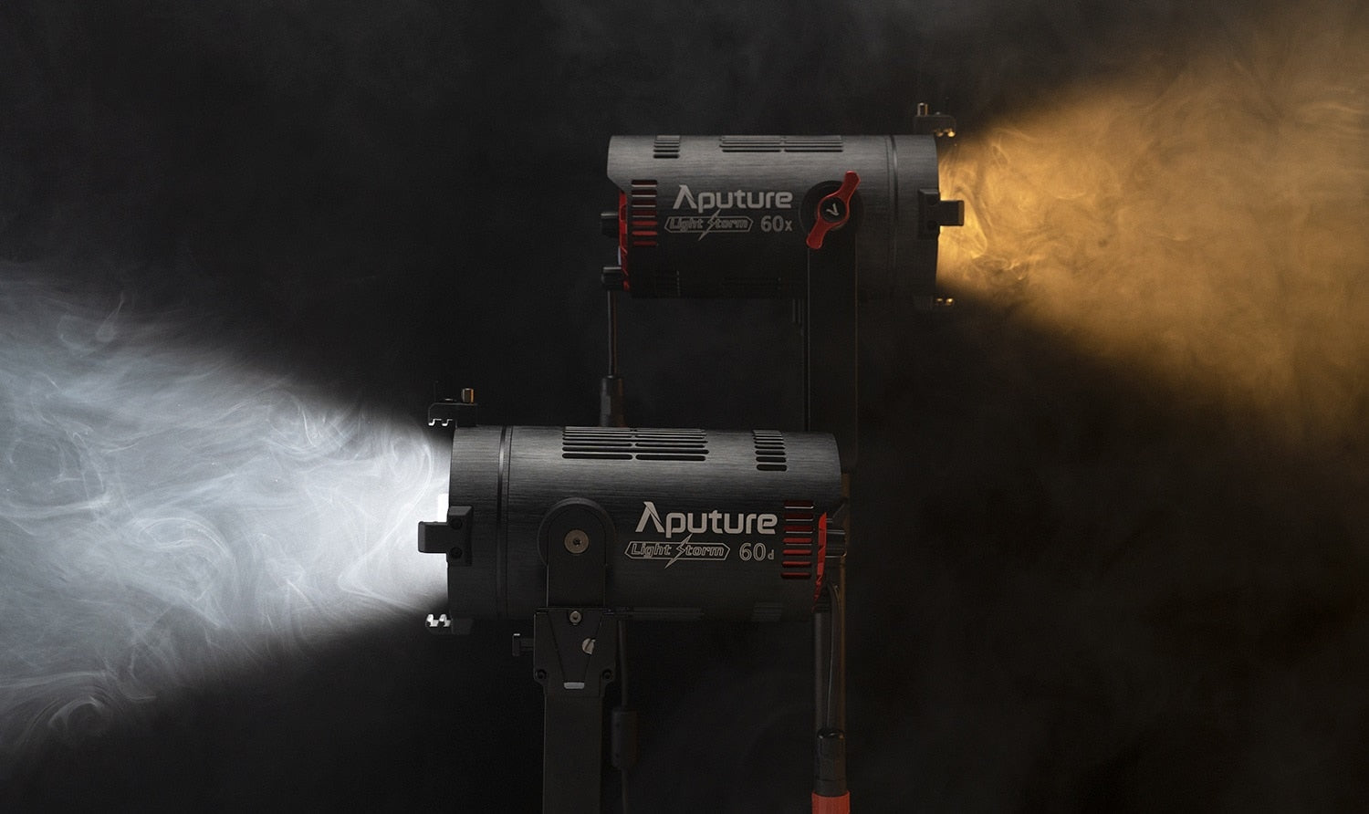 Aputure Light Storm 60D 60W Photography Lighting Daylight-Balanced Adjustable LED Video Light IP54 APP Control with Barn Doors