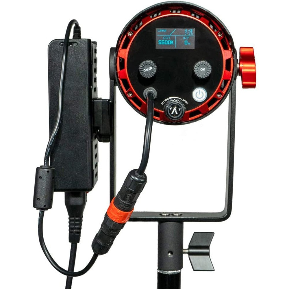 Aputure Light Storm 60D 60W Photography Lighting Daylight-Balanced Adjustable LED Video Light IP54 APP Control with Barn Doors