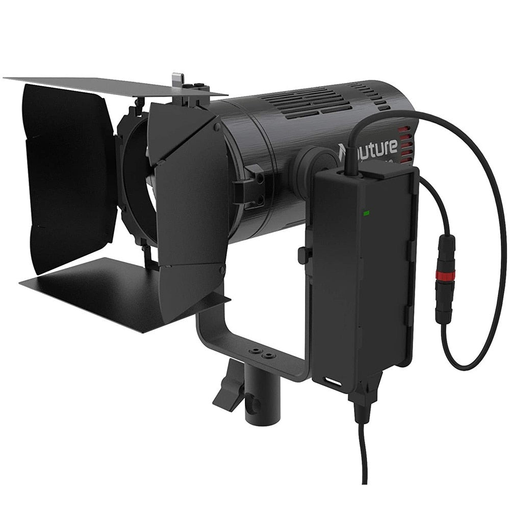 Aputure Light Storm 60D 60W Photography Lighting Daylight-Balanced Adjustable LED Video Light IP54 APP Control with Barn Doors