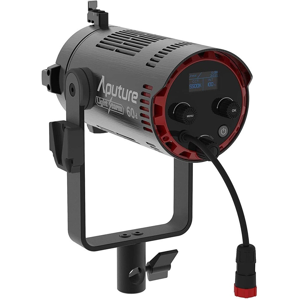 Aputure Light Storm 60D 60W Photography Lighting Daylight-Balanced Adjustable LED Video Light IP54 APP Control with Barn Doors