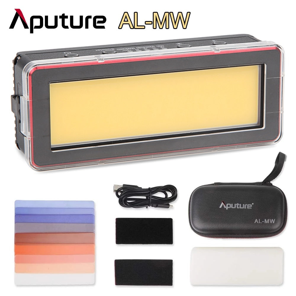 Aputure Amaran AL-MW 10W Waterproof Photography Mini LED Light IP68 5500K CRI 95+ Lithium Battery Lighting Lamp for Canon Sony