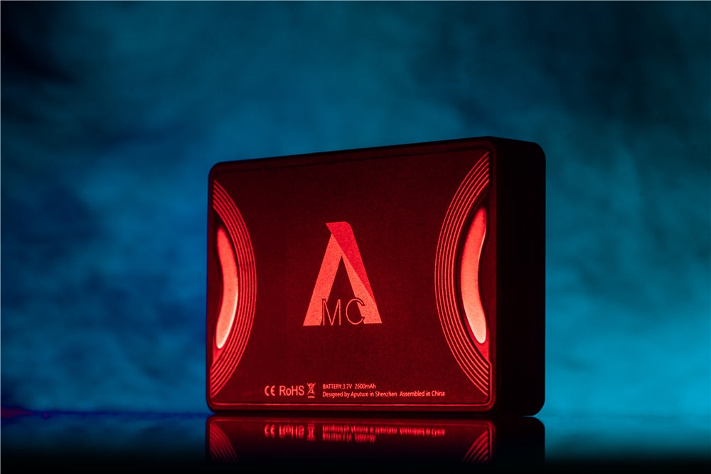 Aputure AL-MC Photography Lighting Portable LED Light 3200K-6500K RGB HSI/CCT/FX Lighting Video Light Selfie for Canon Nikon