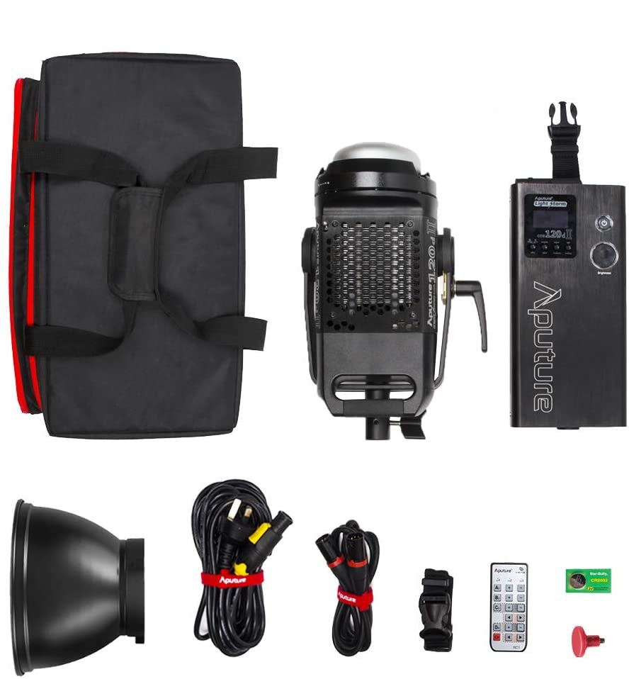 Aputure Light Storm LS C120D Mark 2 120D II Led Continuous Output Lighting Ultimate Upgrade 30,000 Lux @0.5m Supports DMX 5 