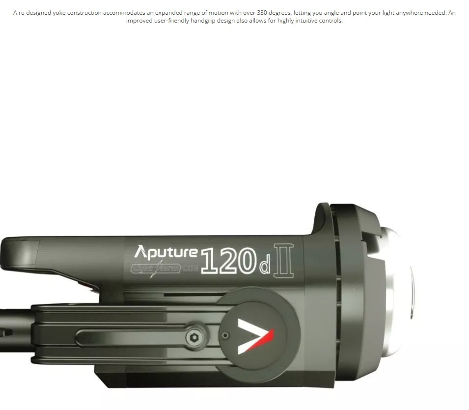 Aputure Light Storm LS C120D Mark 2 120D II Led Continuous Output Lighting Ultimate Upgrade 30,000 Lux @0.5m Supports DMX 5 