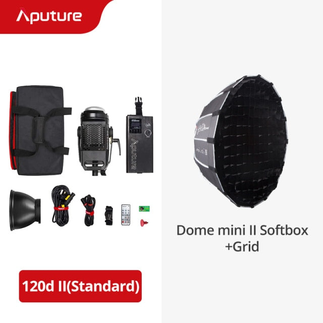 Aputure Light Storm LS C120D Mark 2 120D II Led Continuous Output Lighting Ultimate Upgrade 30,000 Lux @0.5m Supports DMX 5 