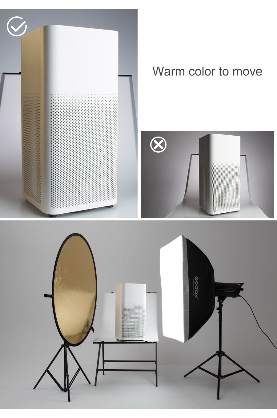 Godox 5in1 80cm 110cm 100x150cm 150x200cm Silver White Gold Portable Collapsible Light Round Photography Reflector for Studio