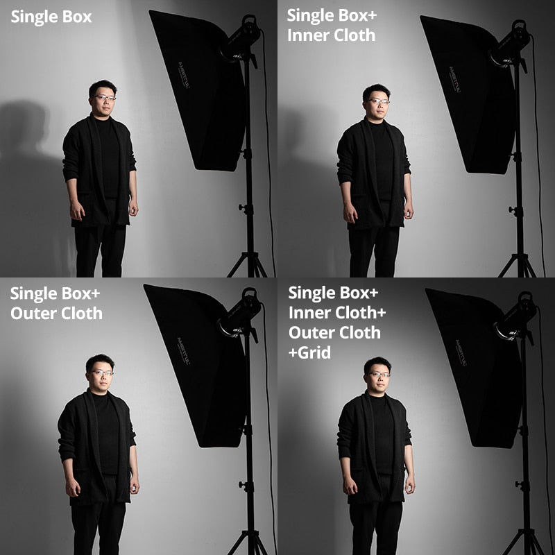 AMBITFUL Rectangular Octagonal Honeycomb Grid Softbox