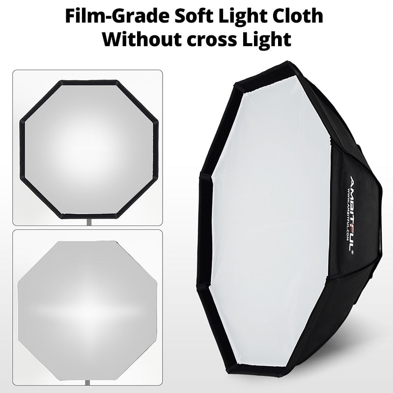 AMBITFUL Rectangular Octagonal Honeycomb Grid Softbox