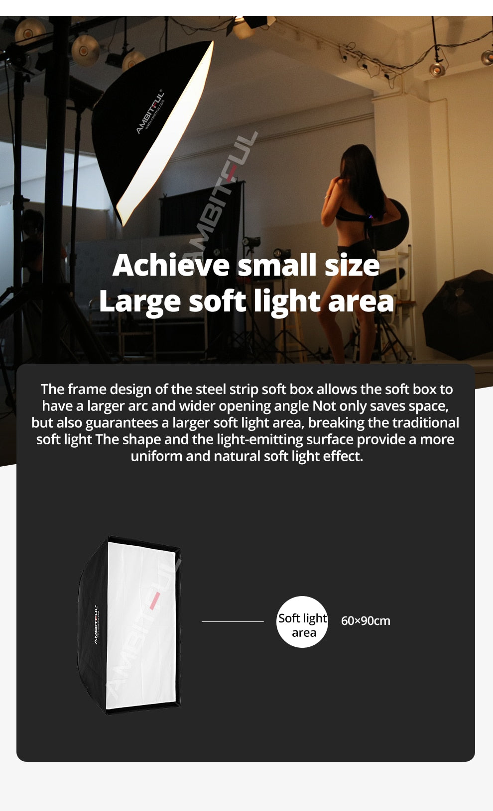 AMBITFUL Rectangular Octagonal Honeycomb Grid Softbox