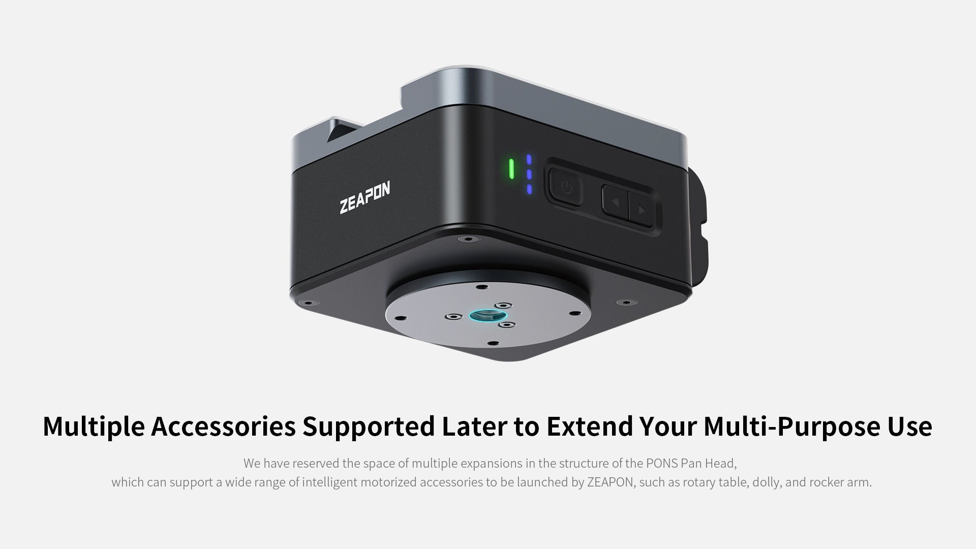 ZEAPON PS-E1 PD-E1 PONS Motorized Pan Head The Horizontal Load Up To 50 kg Single Axis Double Axis Linkage