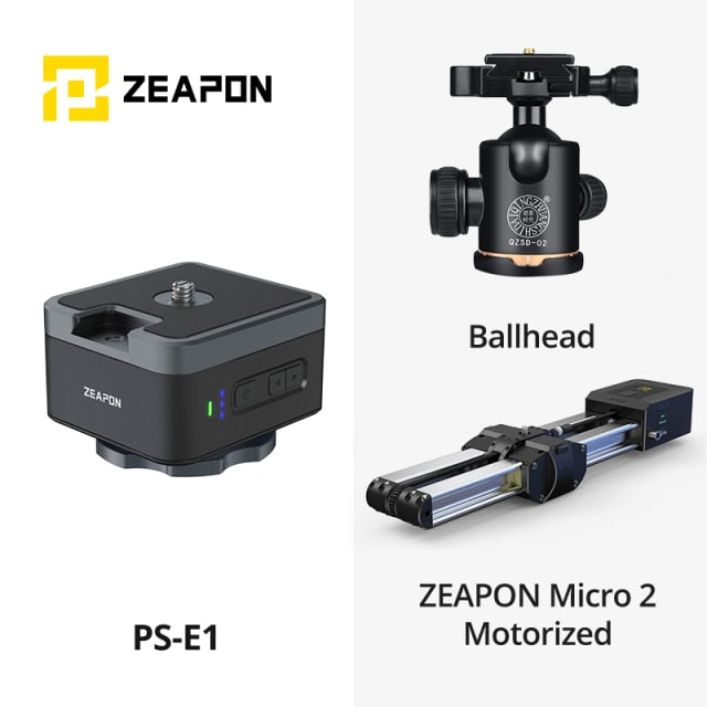 ZEAPON PS-E1 PD-E1 PONS Motorized Pan Head The Horizontal Load Up To 50 kg Single Axis Double Axis Linkage
