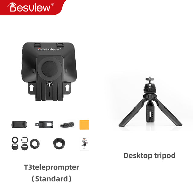 Bestview T3 Big Screen Prompter Professional Interview Teleprompter Anchorman Host for DSLR For iPad Smartphone video prompter