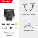 Bestview T3 Big Screen Prompter Professional Interview Teleprompter Anchorman Host for DSLR For iPad Smartphone video prompter