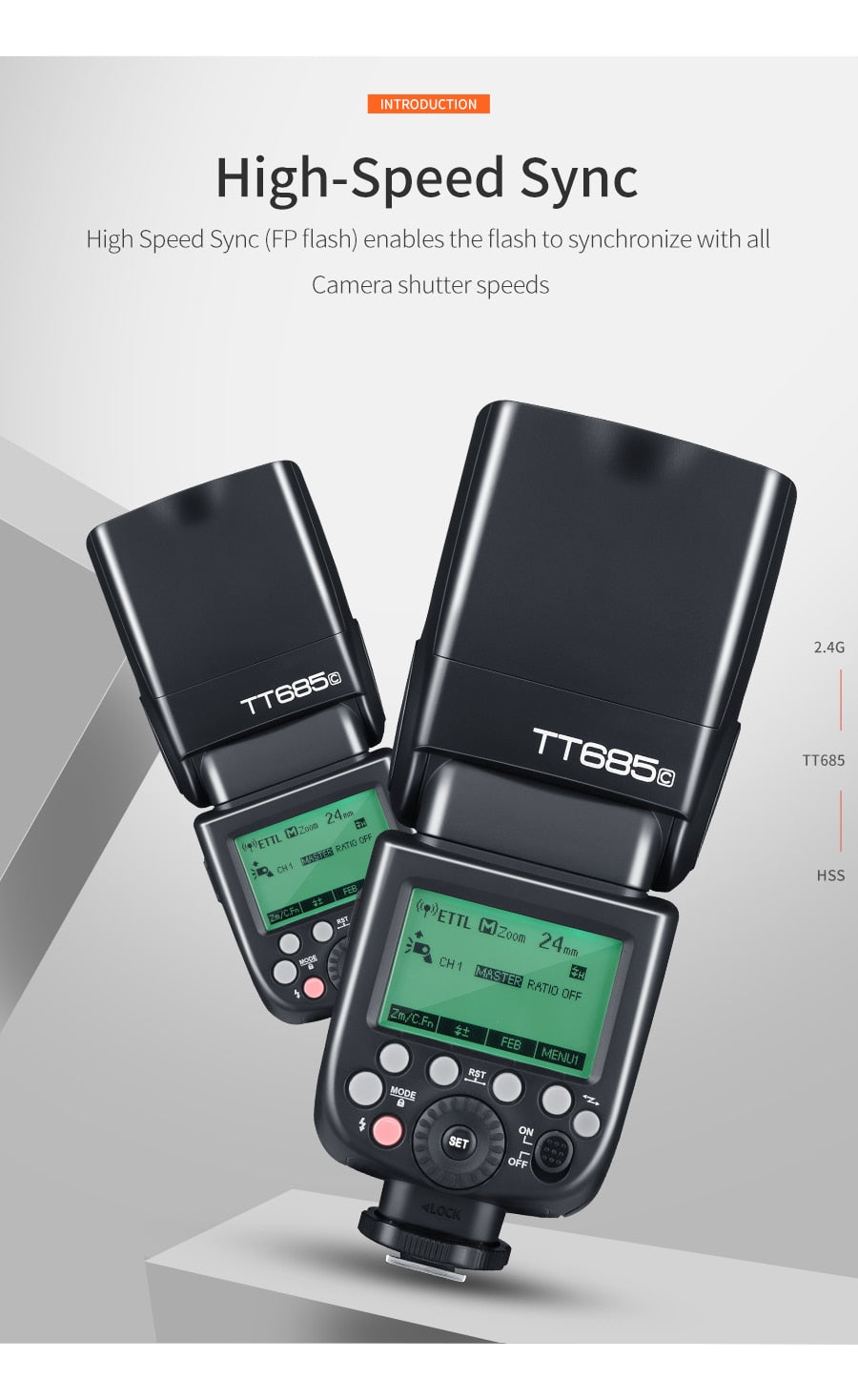 Godox TT685 TT685C TT685N TT685S TT685F TT685O TTL HSS Camera Flash Speedlite for Canon Nikon Sony Fuji Olympus Camera